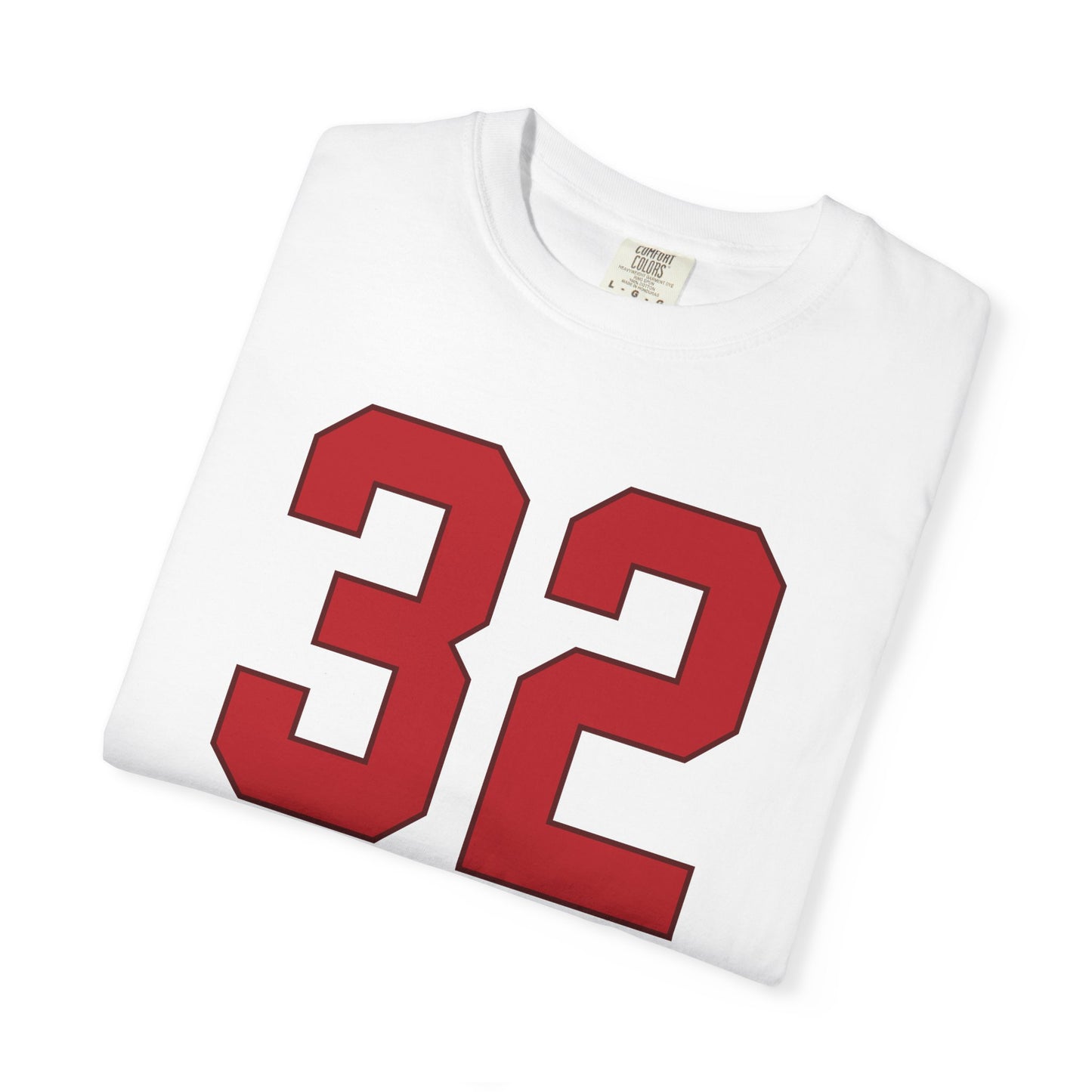 Retro Number 32 T-Shirt - Unisex Garment-Dyed