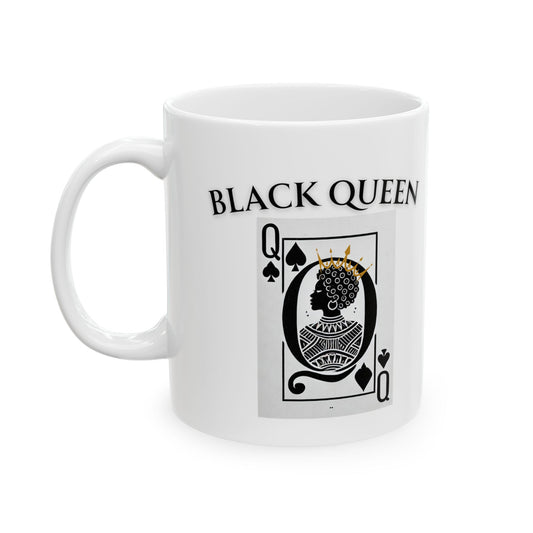 Mug Black Queen Card black history 11oz