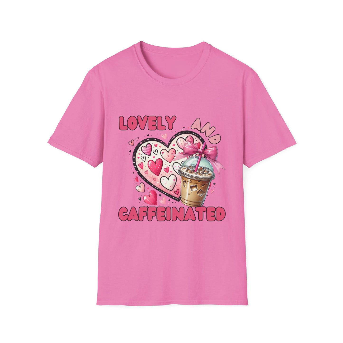 Loved and Caffeinated Valentine's Day T-Shirt