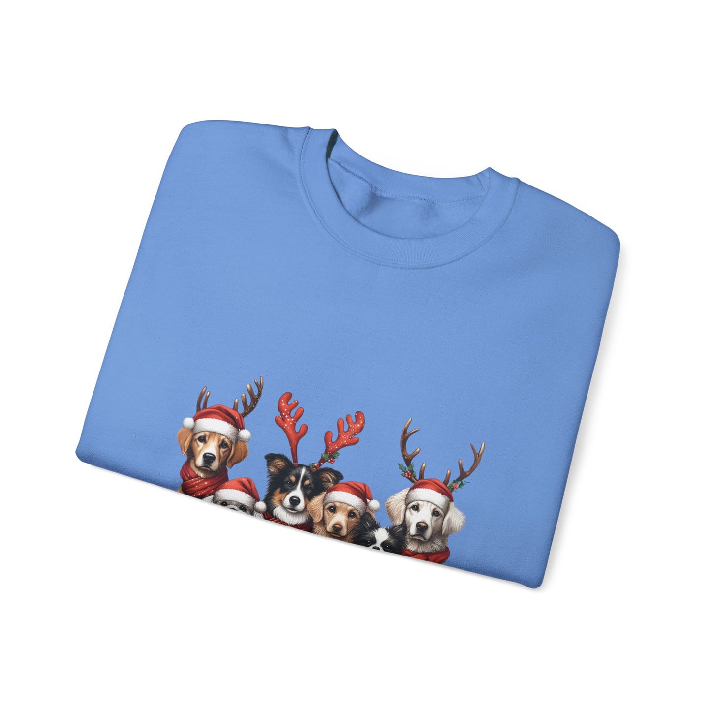 Christmas Dog Sweatshirt Unisex Crewneck