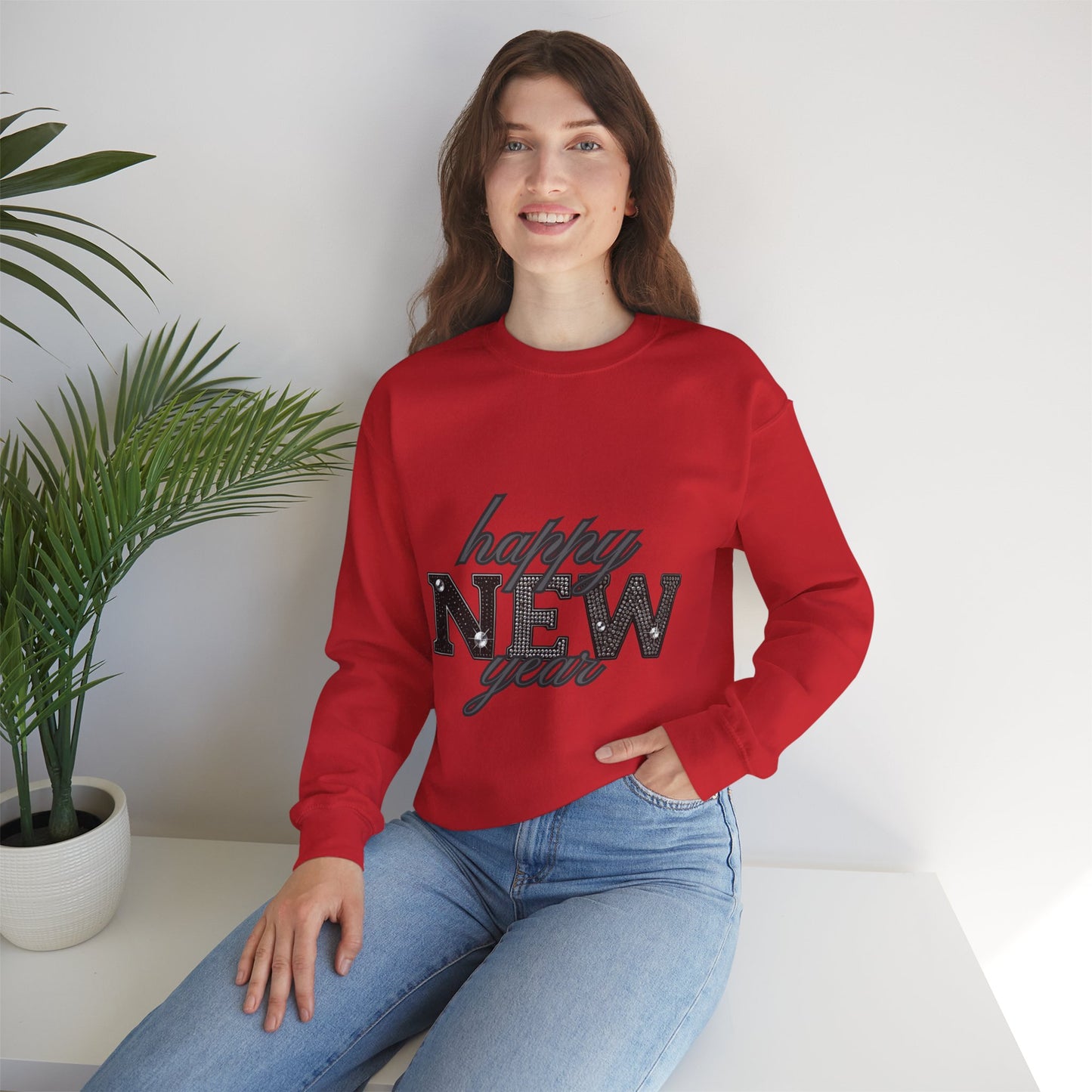 Sparkly New Year Unisex Heavy Blend™ Crewneck Sweatshirt