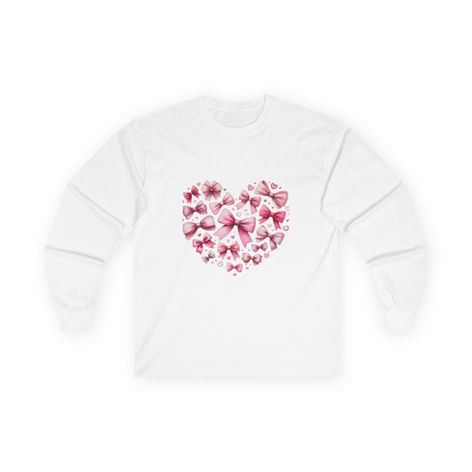 Coquette Valentine's Heart Unisex Ultra Cotton Long Sleeve Tee