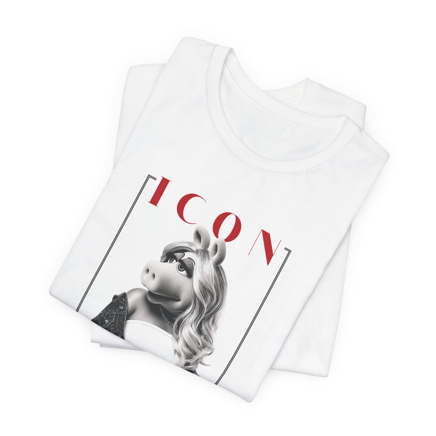 Icon Piggy Portrait Graphic T-Shirt