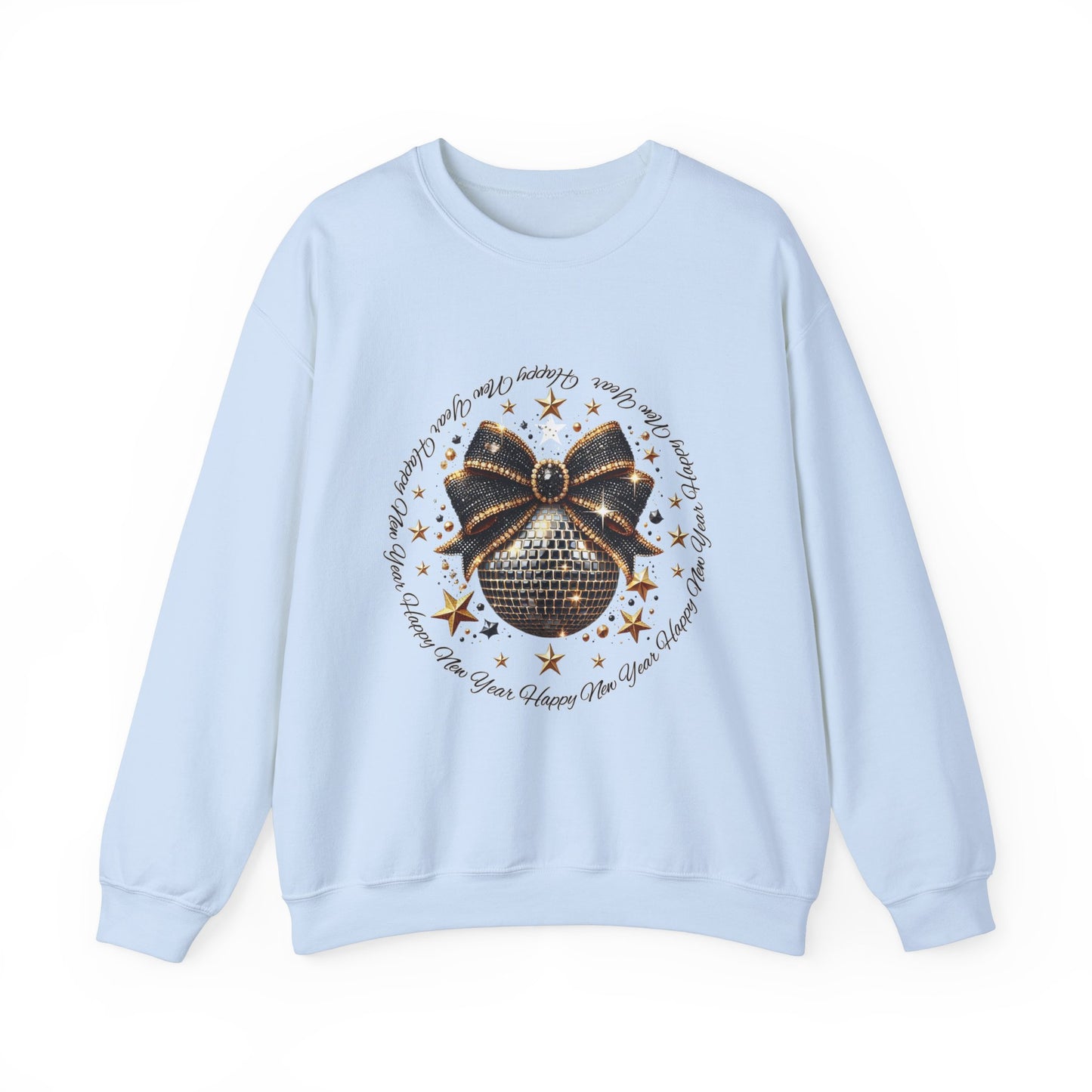 Black and Gold New Years Unisex Heavy Blend™ Crewneck Sweatshirt