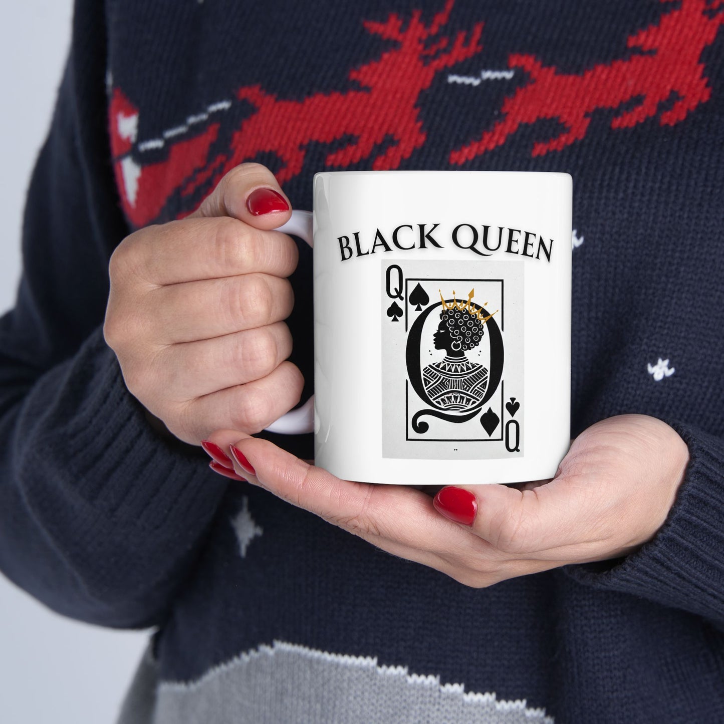 Mug Black Queen Card black history 11oz