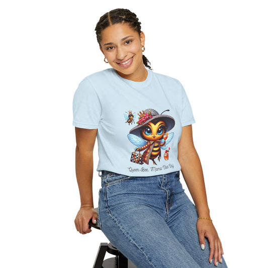 Queen Bee Mama Vibes Only T-Shirt | Unisex Garment-Dyed Tee