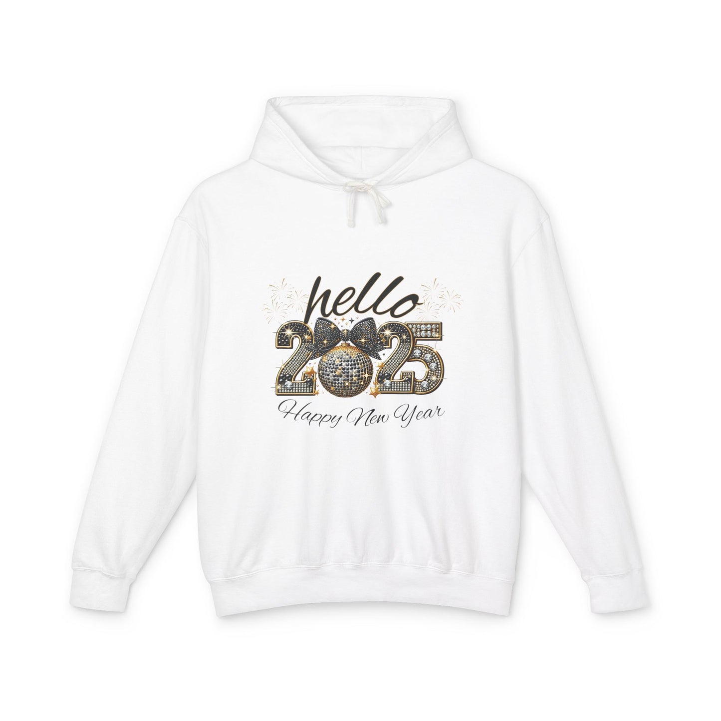 Hello 2025 Unisex Lightweight Hooded Sweatshirt