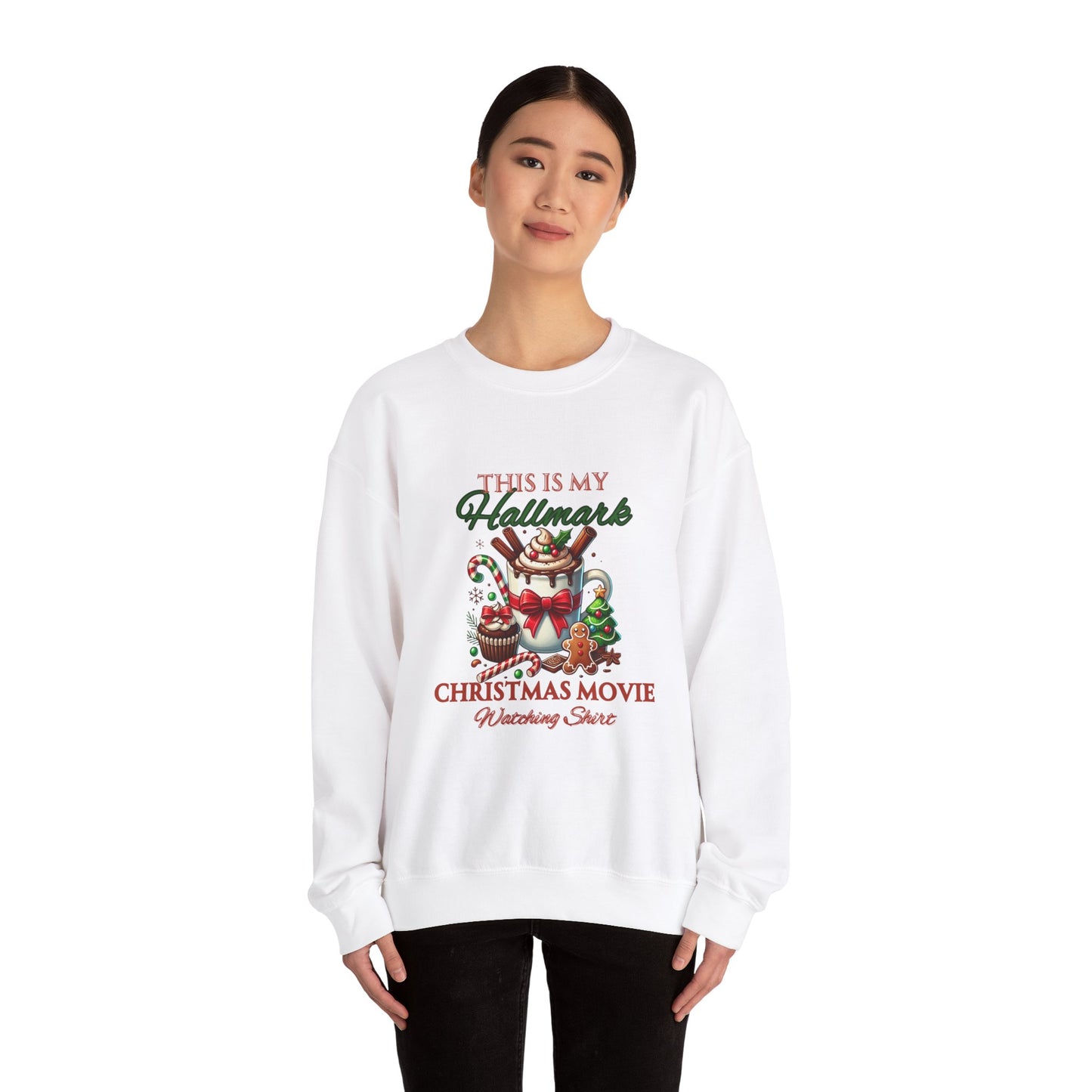 Christmas Movie Watching Unisex Heavy Blend Crewneck Sweatshirt