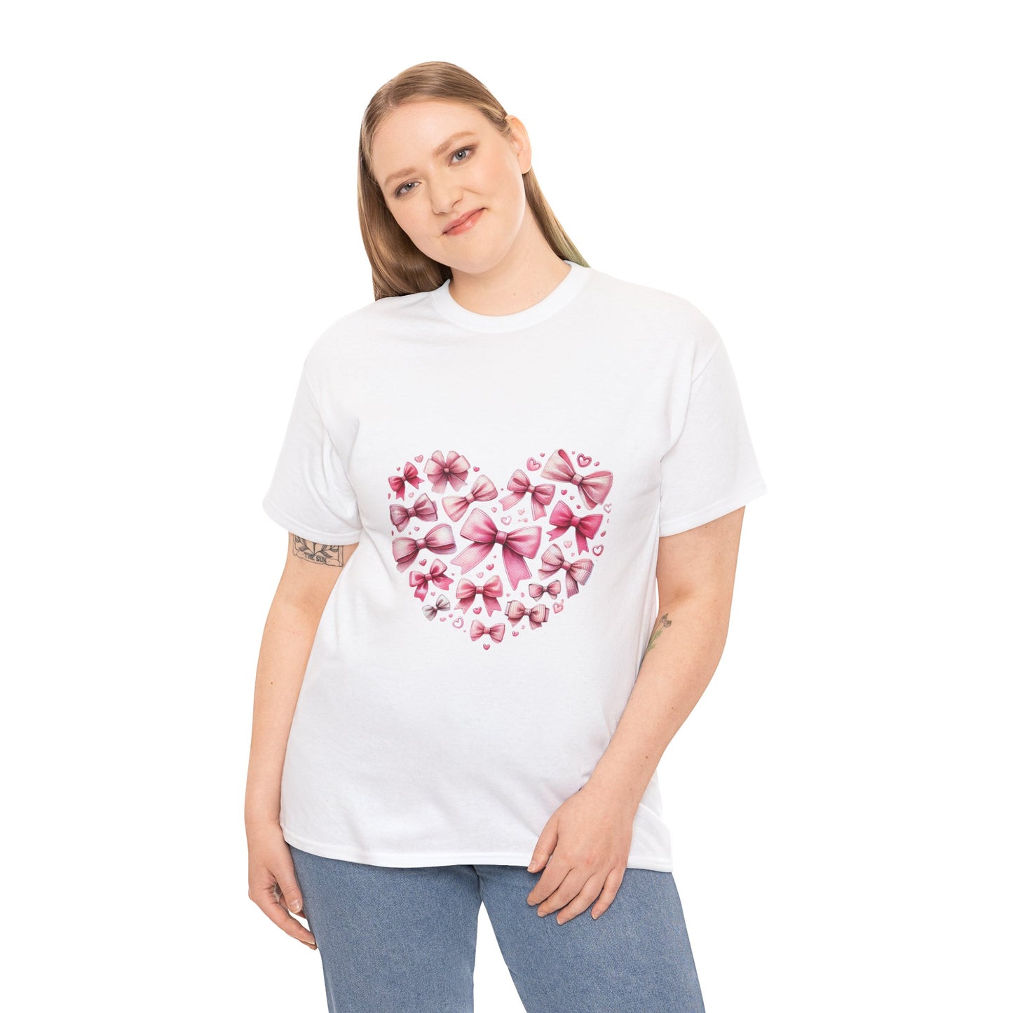 Coquette Valentine's Heart Unisex Heavy Cotton Tee