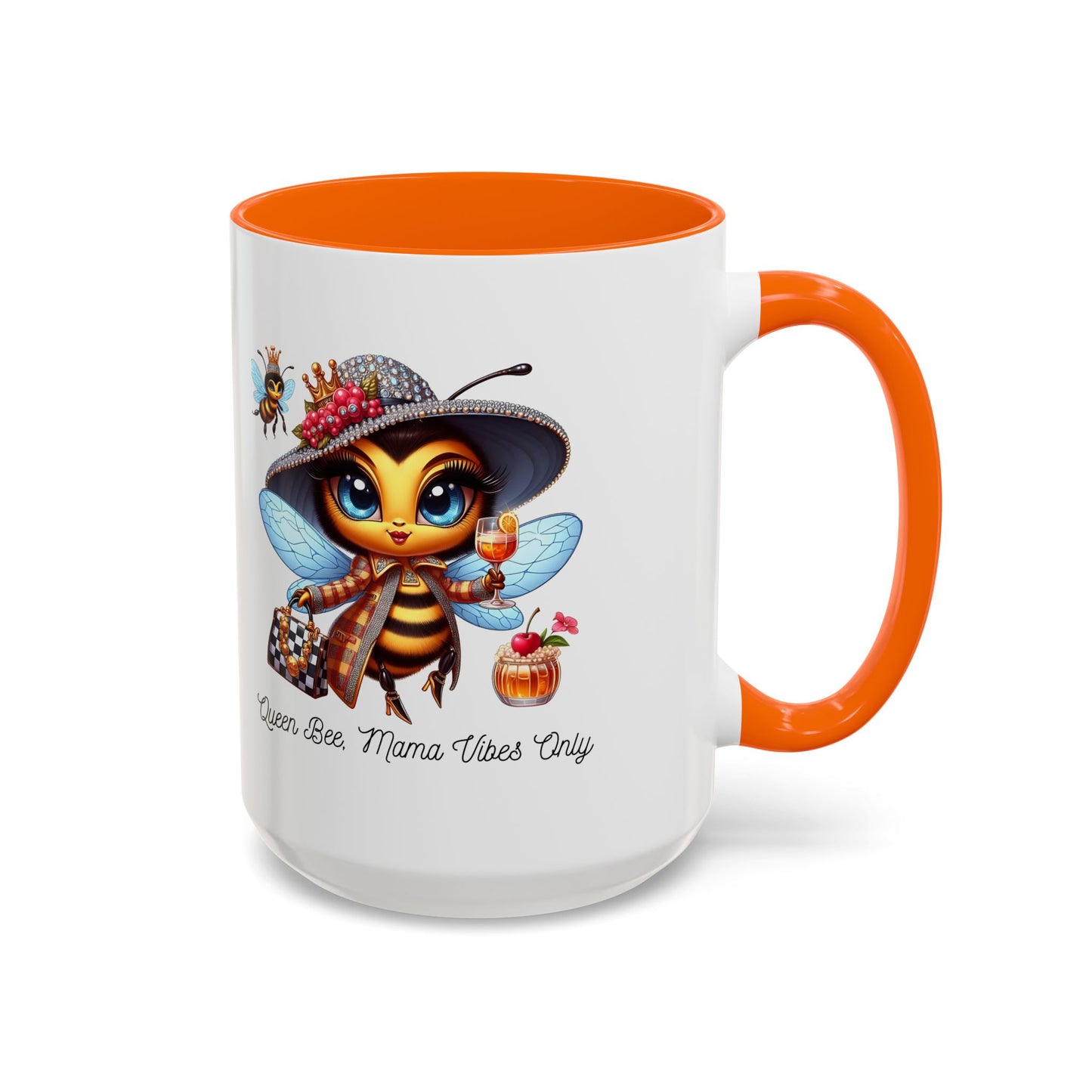 Queen Bee Coffee Mug - Cute Bee Design for Bee Lovers and Moms