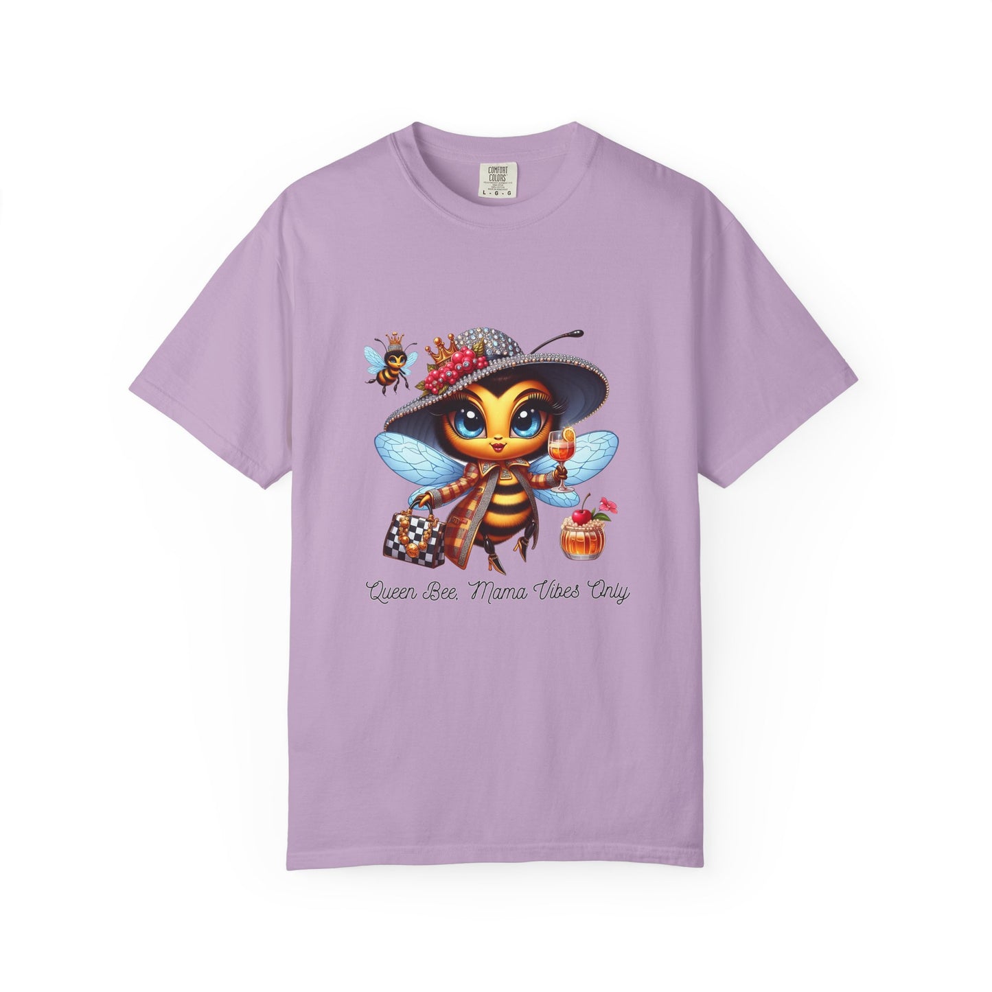 Queen Bee Mama Vibes Only T-Shirt | Unisex Garment-Dyed Tee
