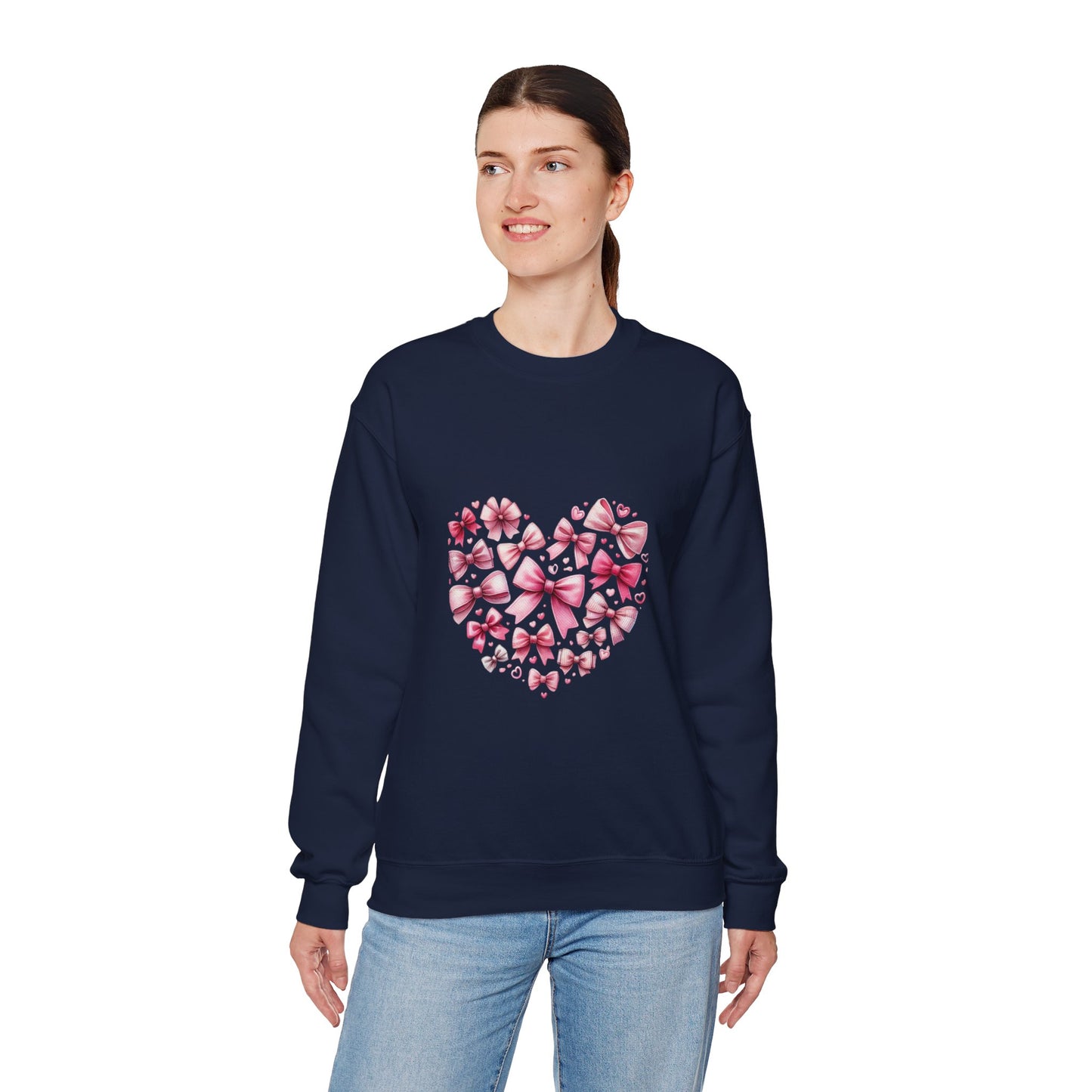 Coquette Valentine's Heart Unisex Heavy Blend™ Crewneck Sweatshirt