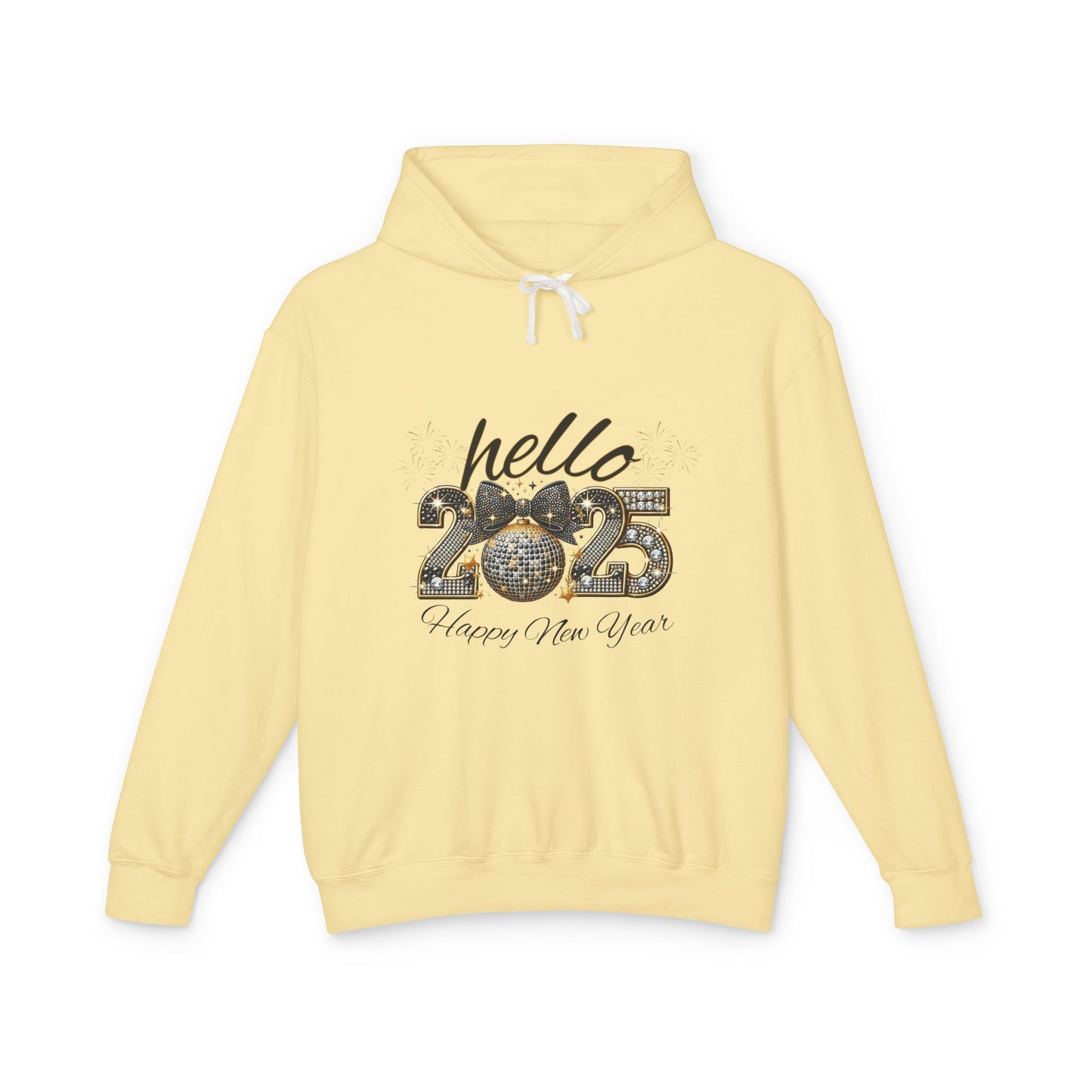 Hello 2025 Unisex Lightweight Hooded Sweatshirt