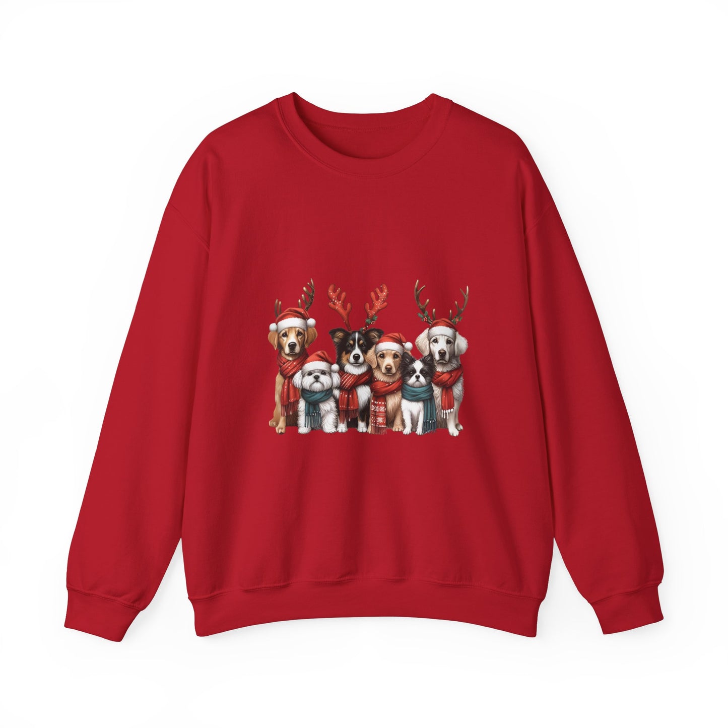 Christmas Dog Sweatshirt Unisex Crewneck