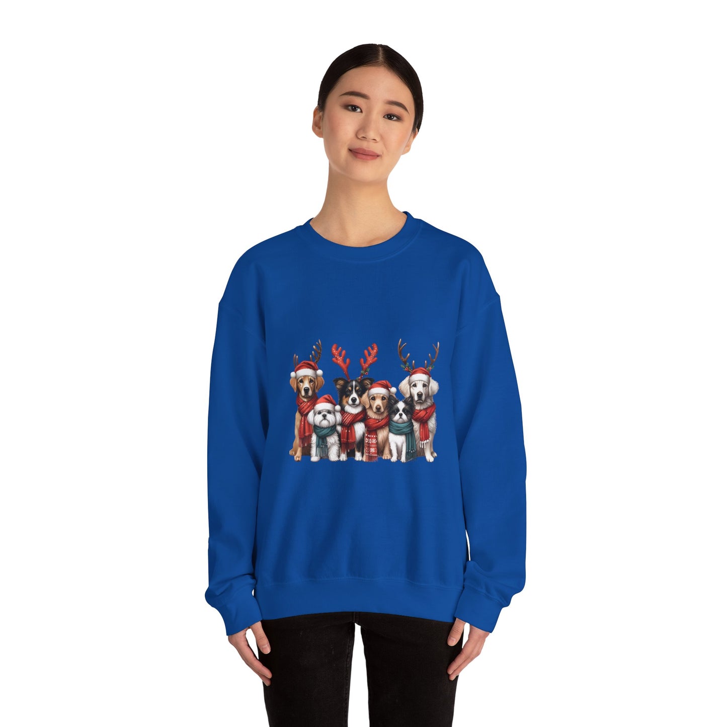 Christmas Dog Sweatshirt Unisex Crewneck