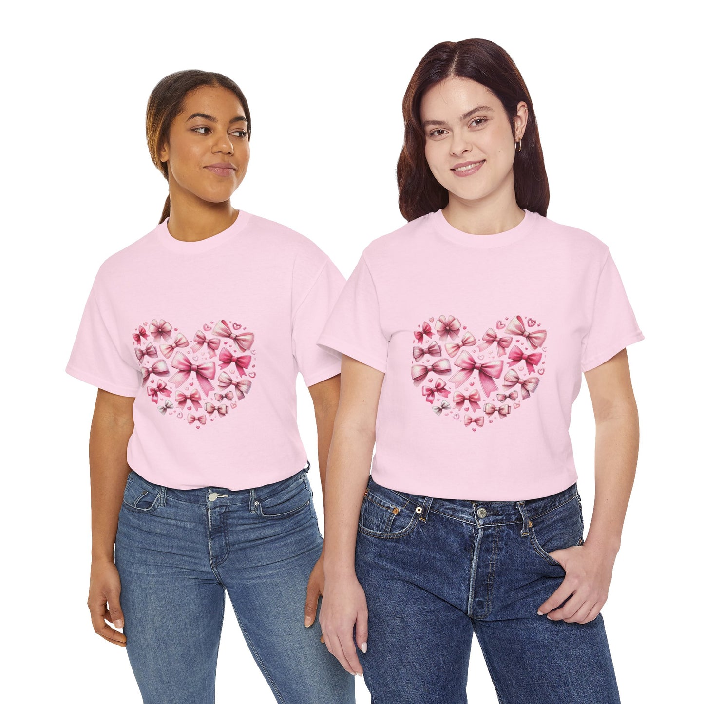 Coquette Valentine's Heart Unisex Heavy Cotton Tee