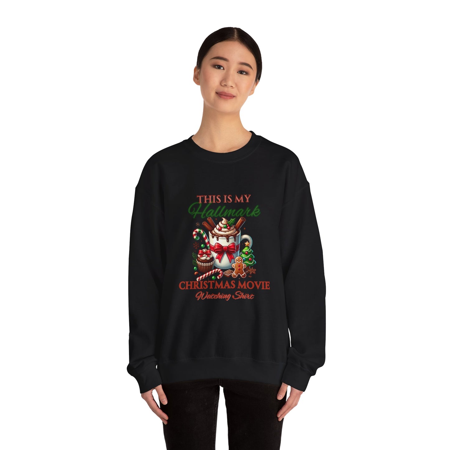 Christmas Movie Watching Unisex Heavy Blend Crewneck Sweatshirt