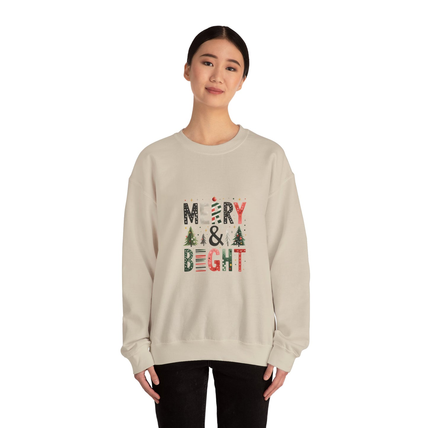 Merry and Bright Sweatshirt Unisex Crewneck