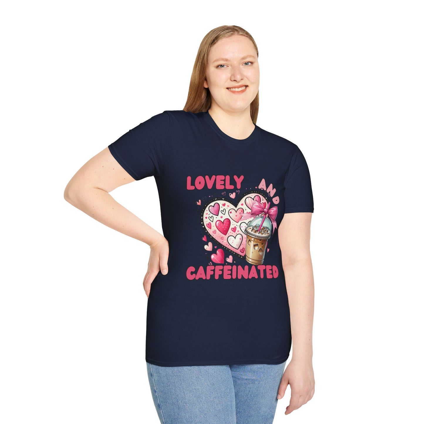 Loved and Caffeinated Valentine's Day T-Shirt