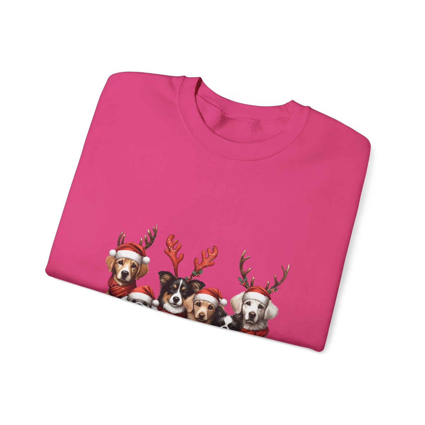 Christmas Dog Sweatshirt Unisex Crewneck