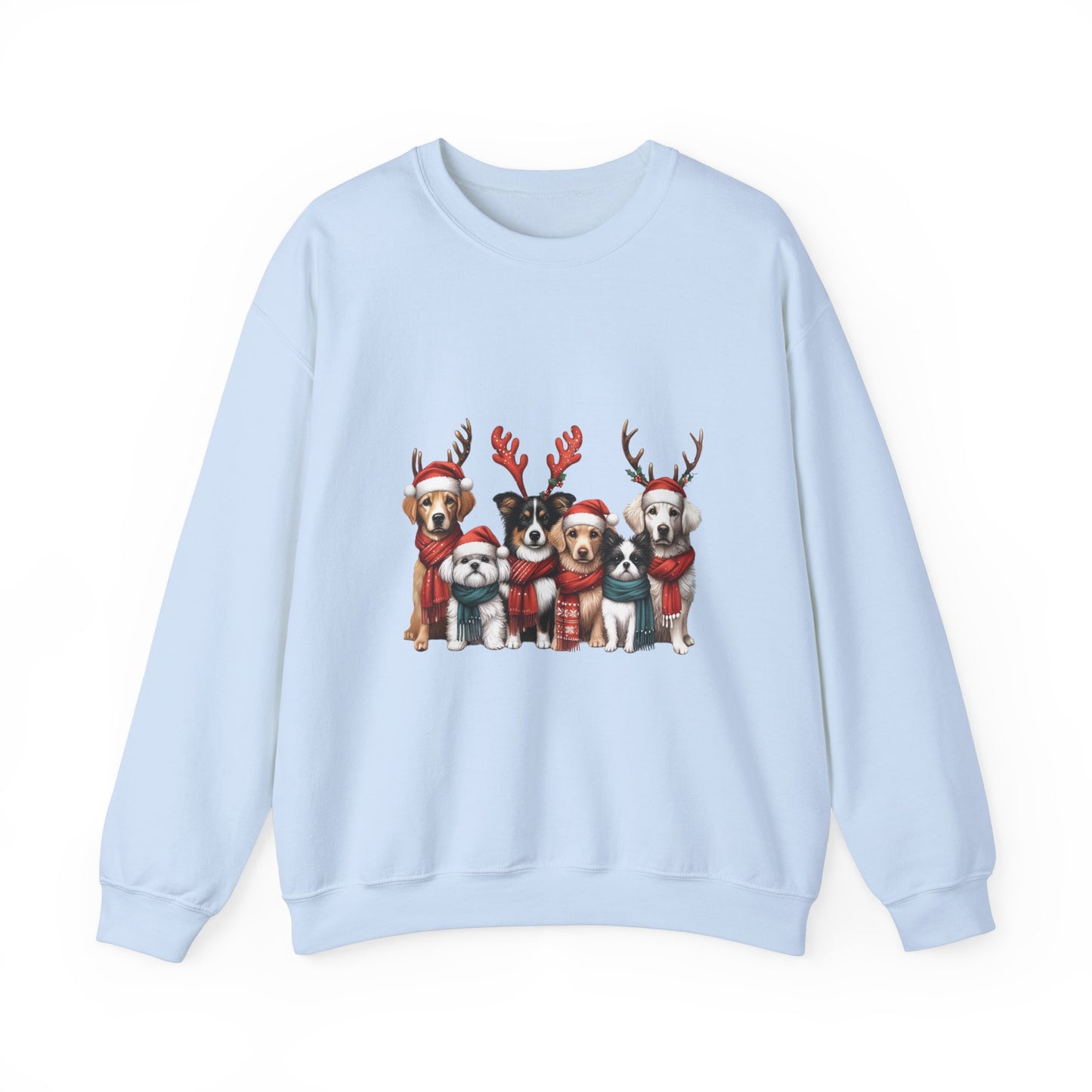 Christmas Dog Sweatshirt Unisex Crewneck