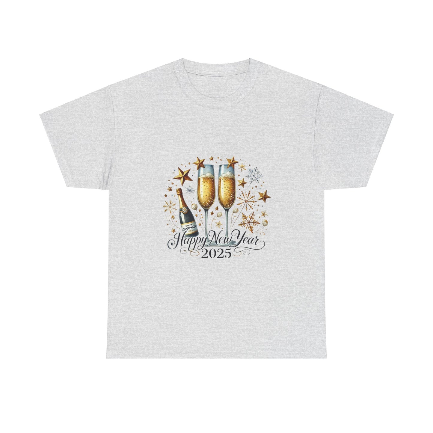 New Years 2025 Champaign Celebration Unisex Heavy Cotton Tee