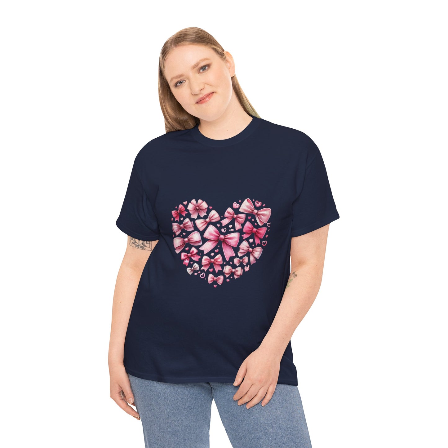 Coquette Valentine's Heart Unisex Heavy Cotton Tee