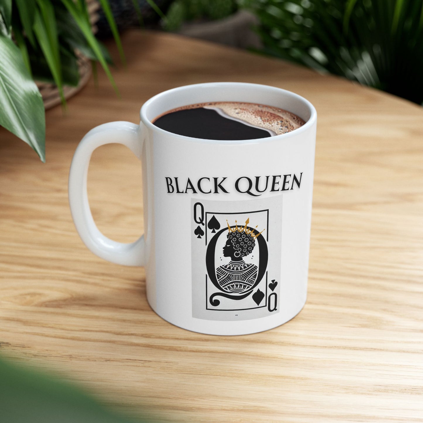 Mug Black Queen Card black history 11oz