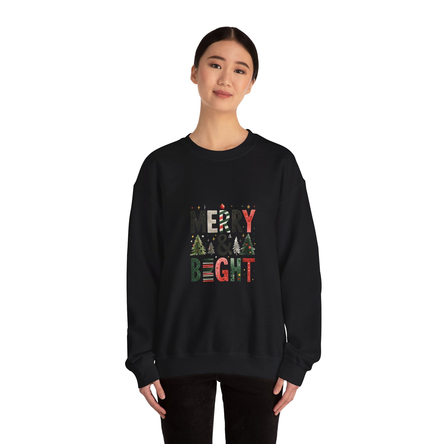 Merry and Bright Sweatshirt Unisex Crewneck