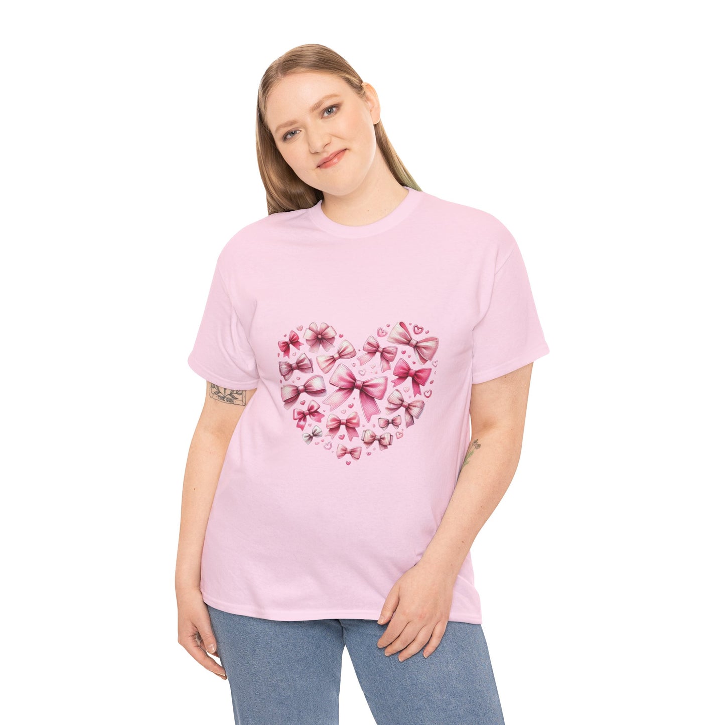 Coquette Valentine's Heart Unisex Heavy Cotton Tee