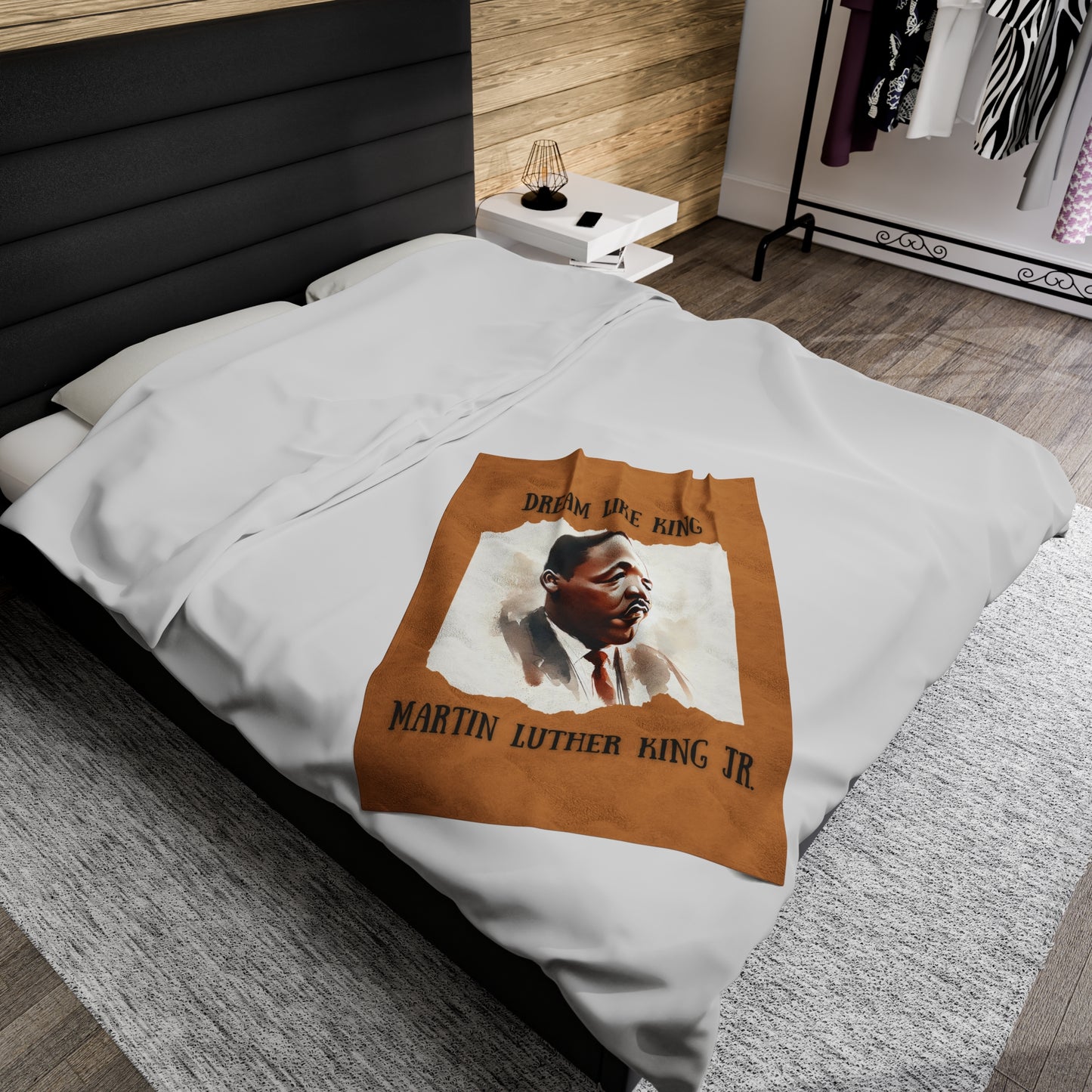 Dream Like King- Martin Luther King Jr. Velveteen Plush Blanket