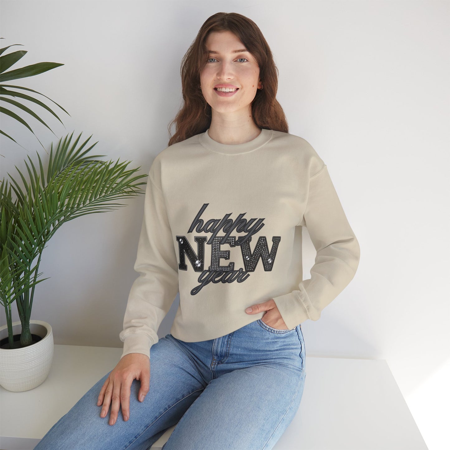 Sparkly New Year Unisex Heavy Blend™ Crewneck Sweatshirt