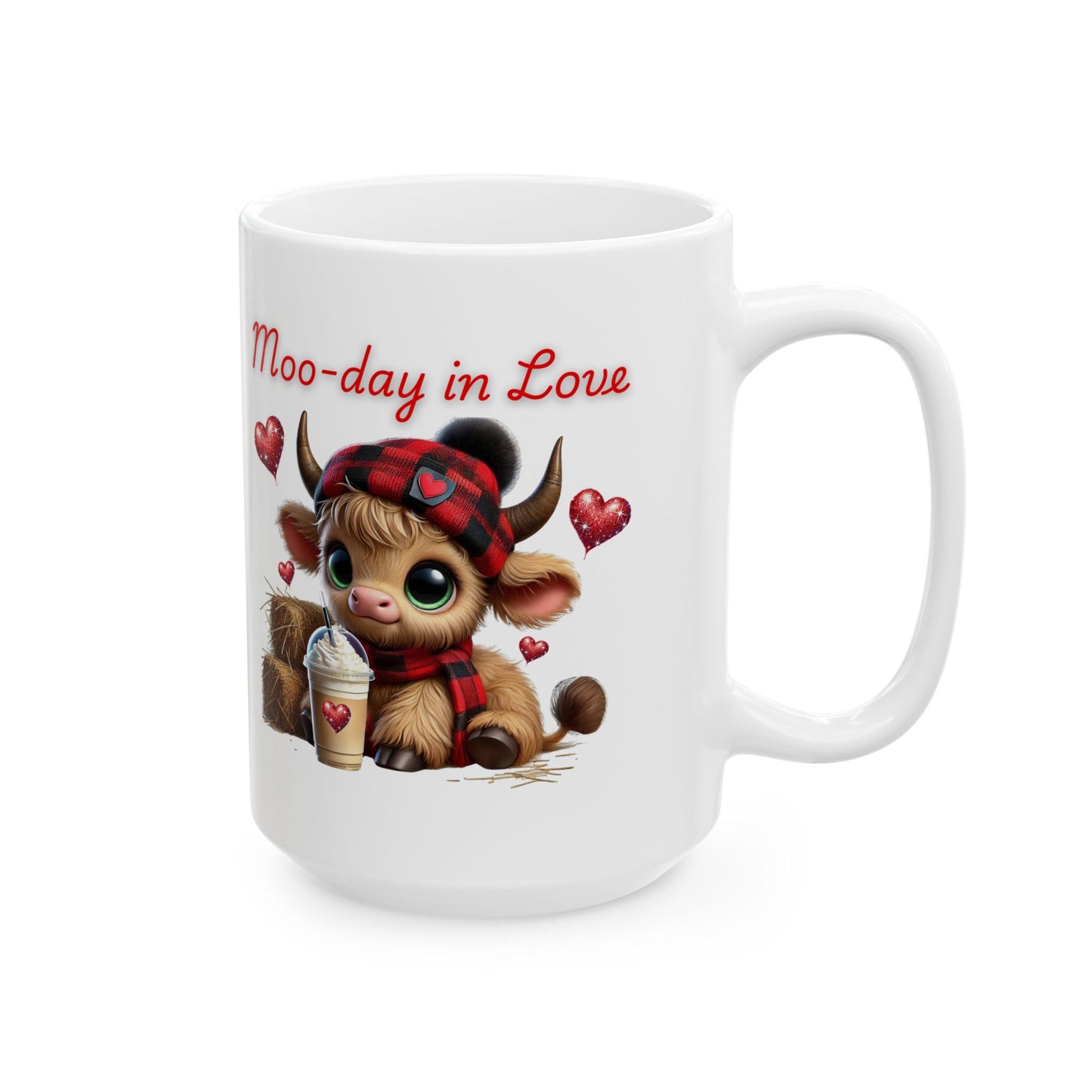 Highland farm in love Ceramic Mug, (15oz)