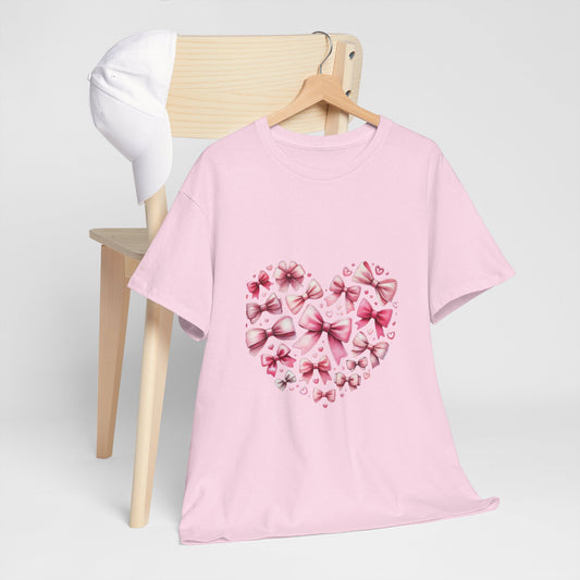 Coquette Valentine's Heart Unisex Heavy Cotton Tee