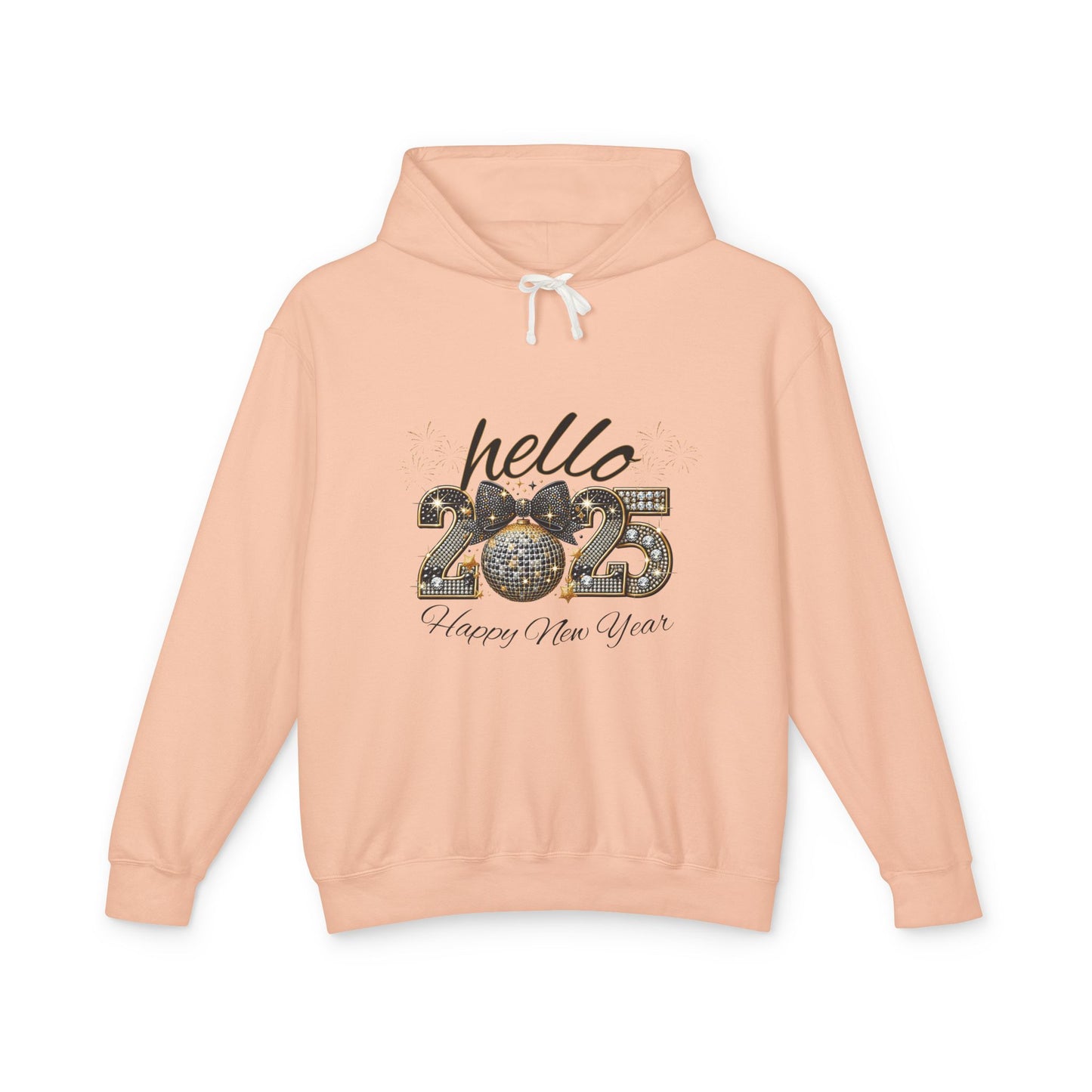 Hello 2025 Unisex Lightweight Hooded Sweatshirt