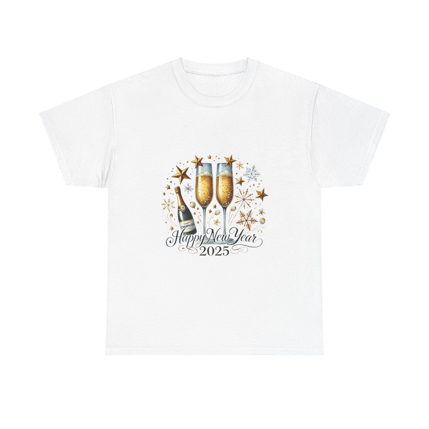 New Years 2025 Champaign Celebration Unisex Heavy Cotton Tee