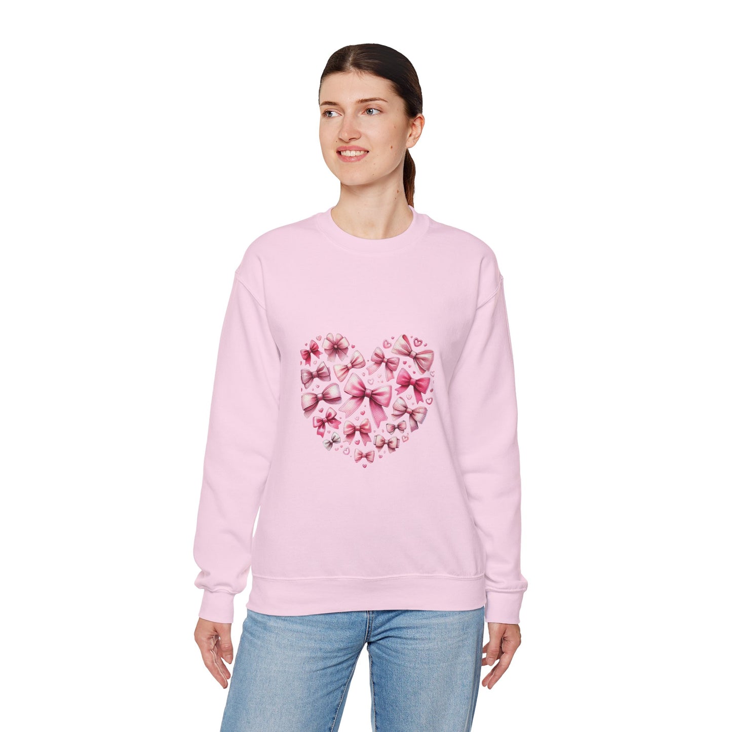 Coquette Valentine's Heart Unisex Heavy Blend™ Crewneck Sweatshirt