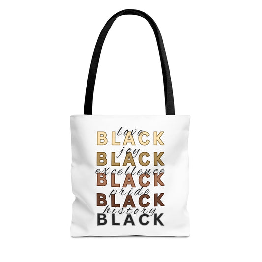 Black Love Tote Bag