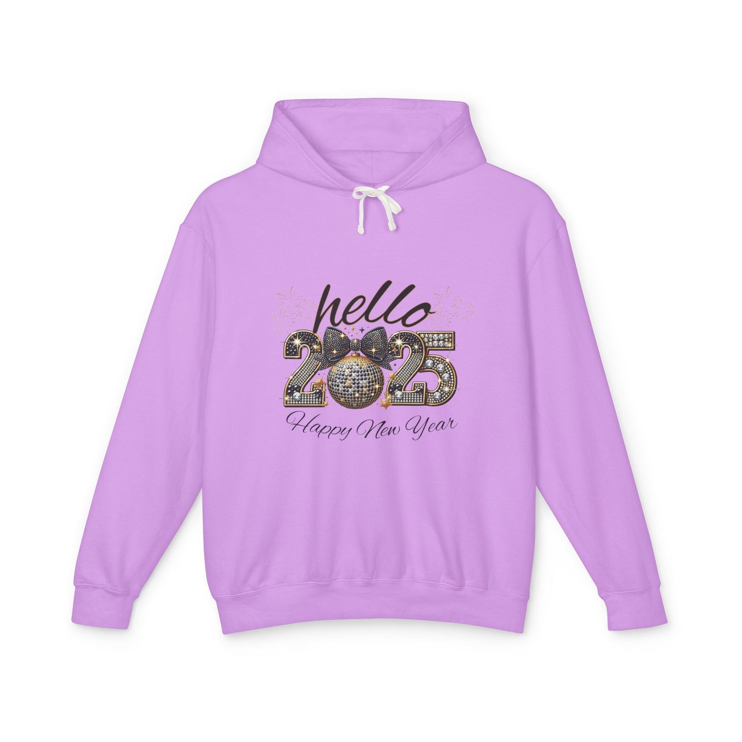 Hello 2025 Unisex Lightweight Hooded Sweatshirt