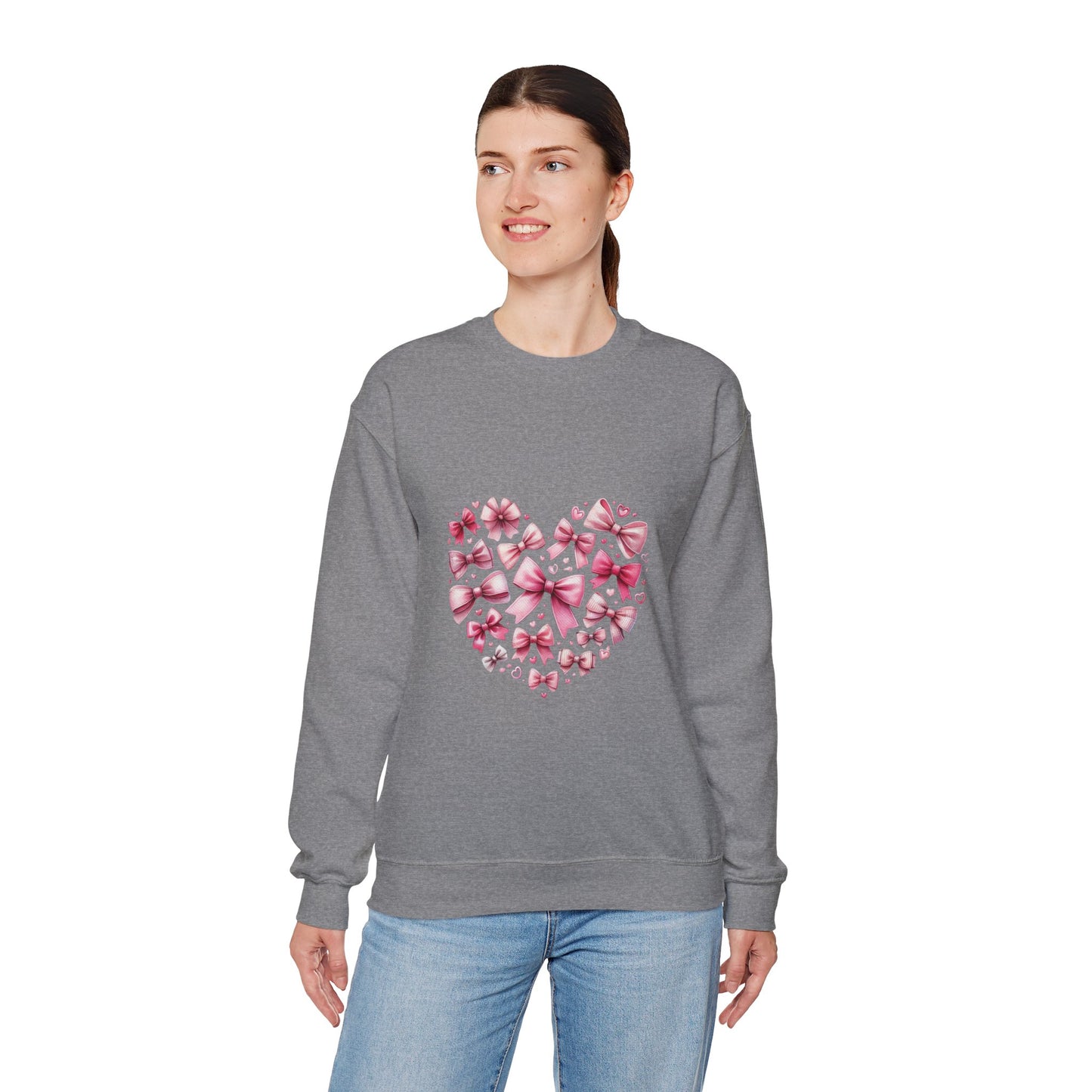 Coquette Valentine's Heart Unisex Heavy Blend™ Crewneck Sweatshirt