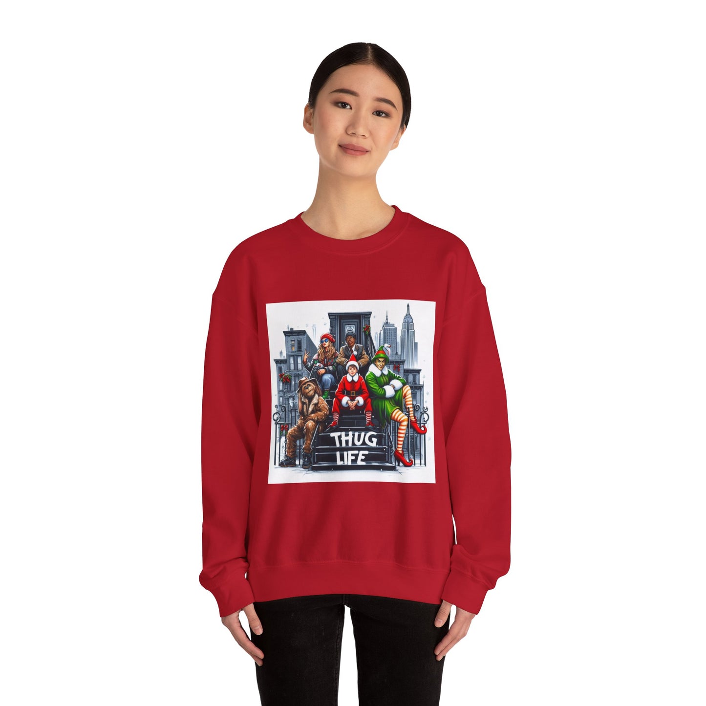 Thug Life Christmas Sweatshirt Unisex Crewneck