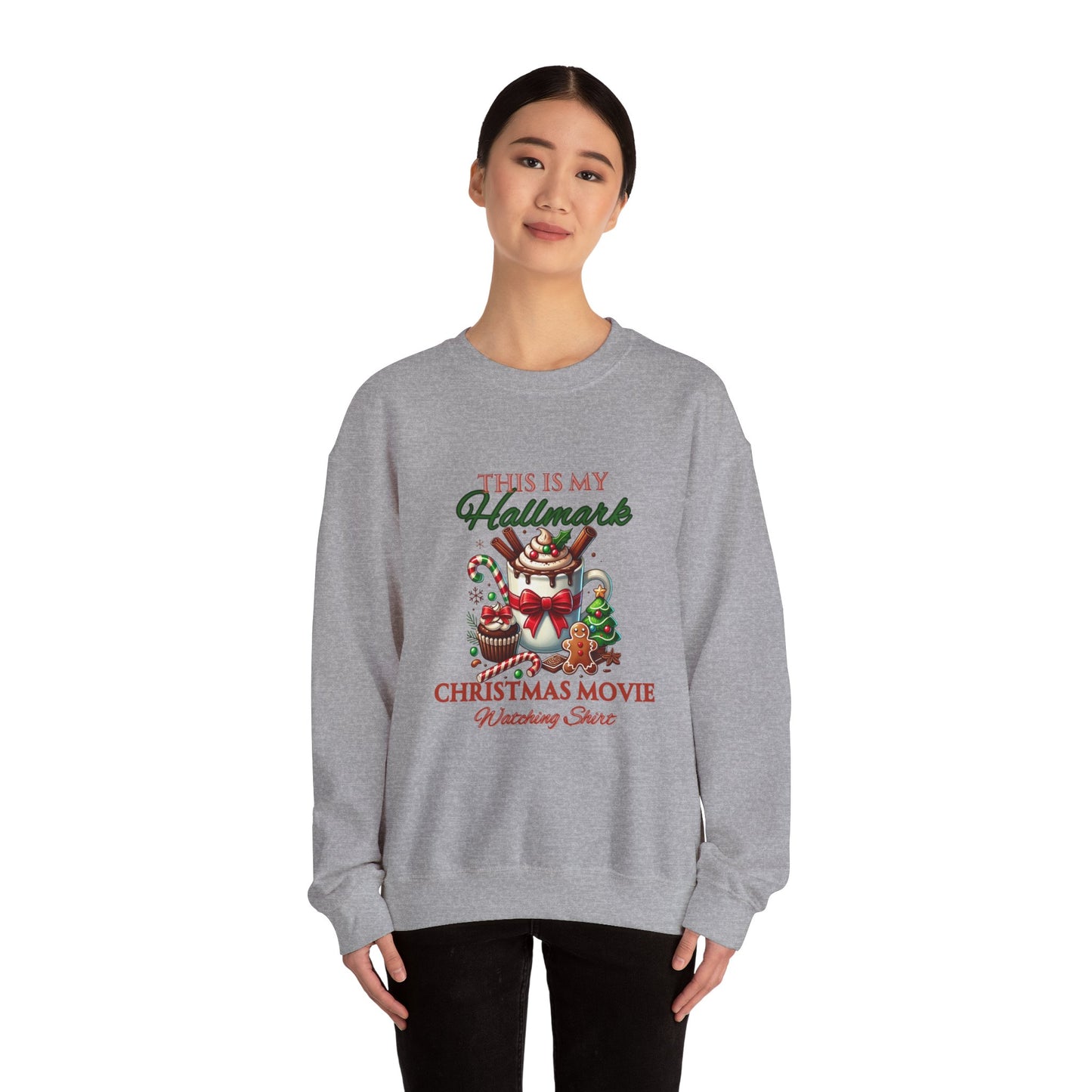 Christmas Movie Watching Unisex Heavy Blend Crewneck Sweatshirt