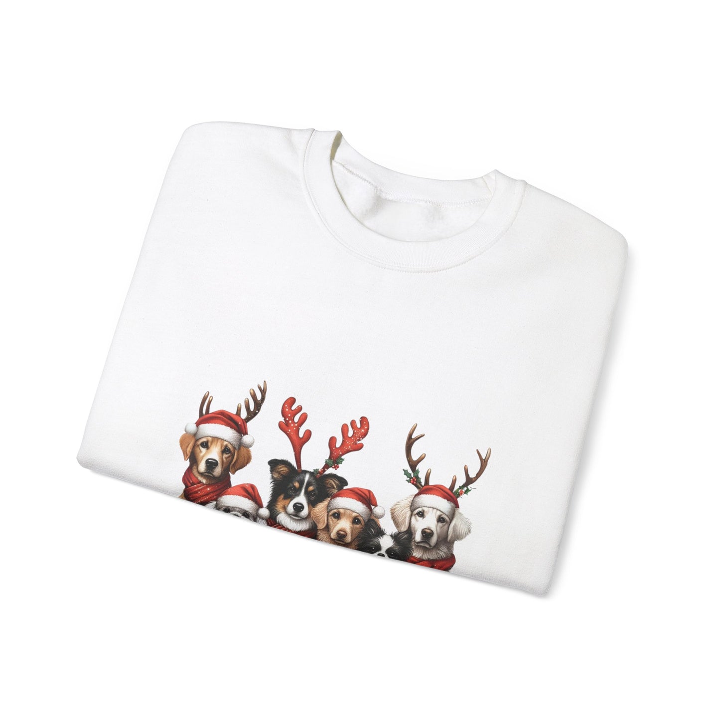 Christmas Dog Sweatshirt Unisex Crewneck