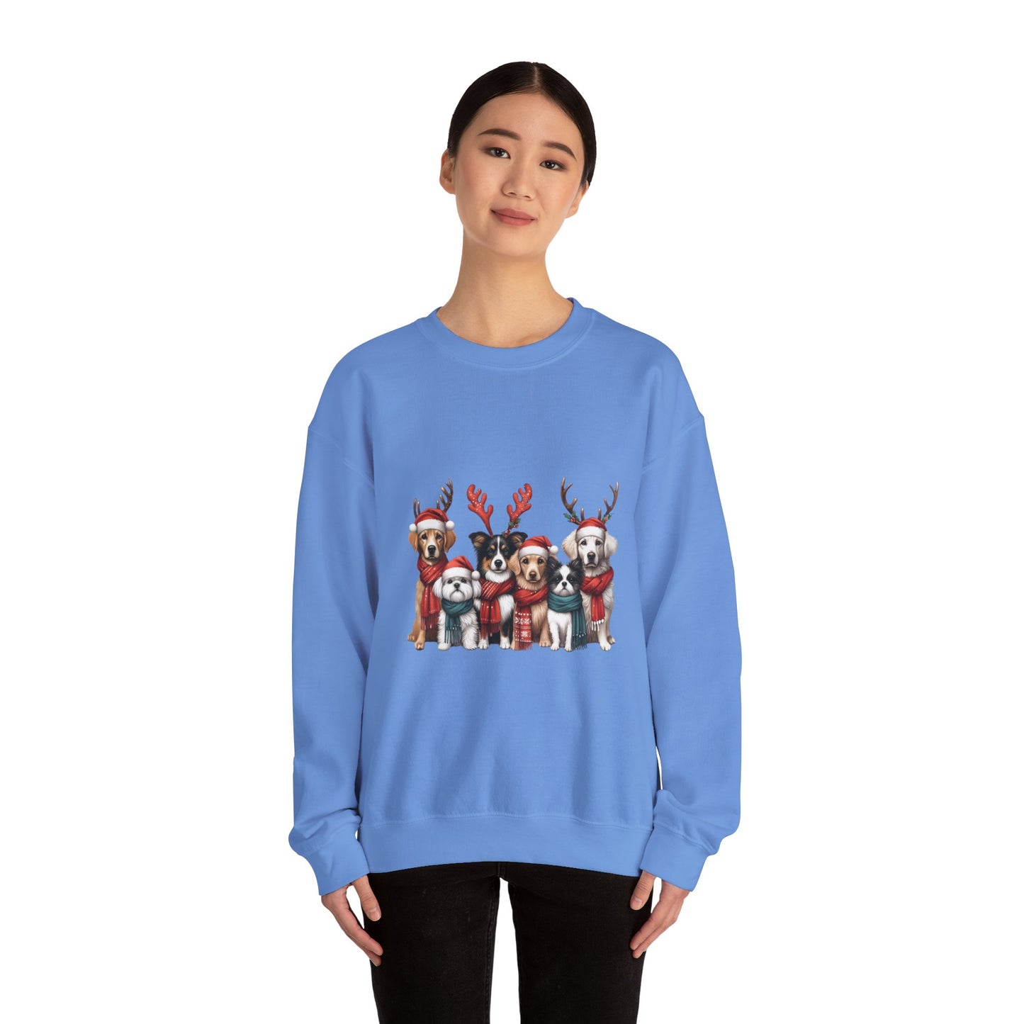 Christmas Dog Sweatshirt Unisex Crewneck