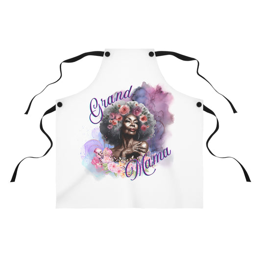 Grand Mama Floral Apron - Perfect Gift for Cooking Enthusiasts