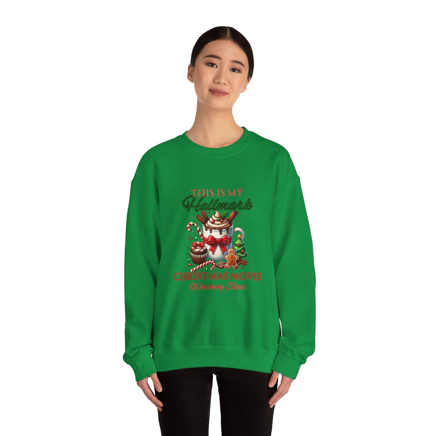 Christmas Movie Watching Unisex Heavy Blend Crewneck Sweatshirt