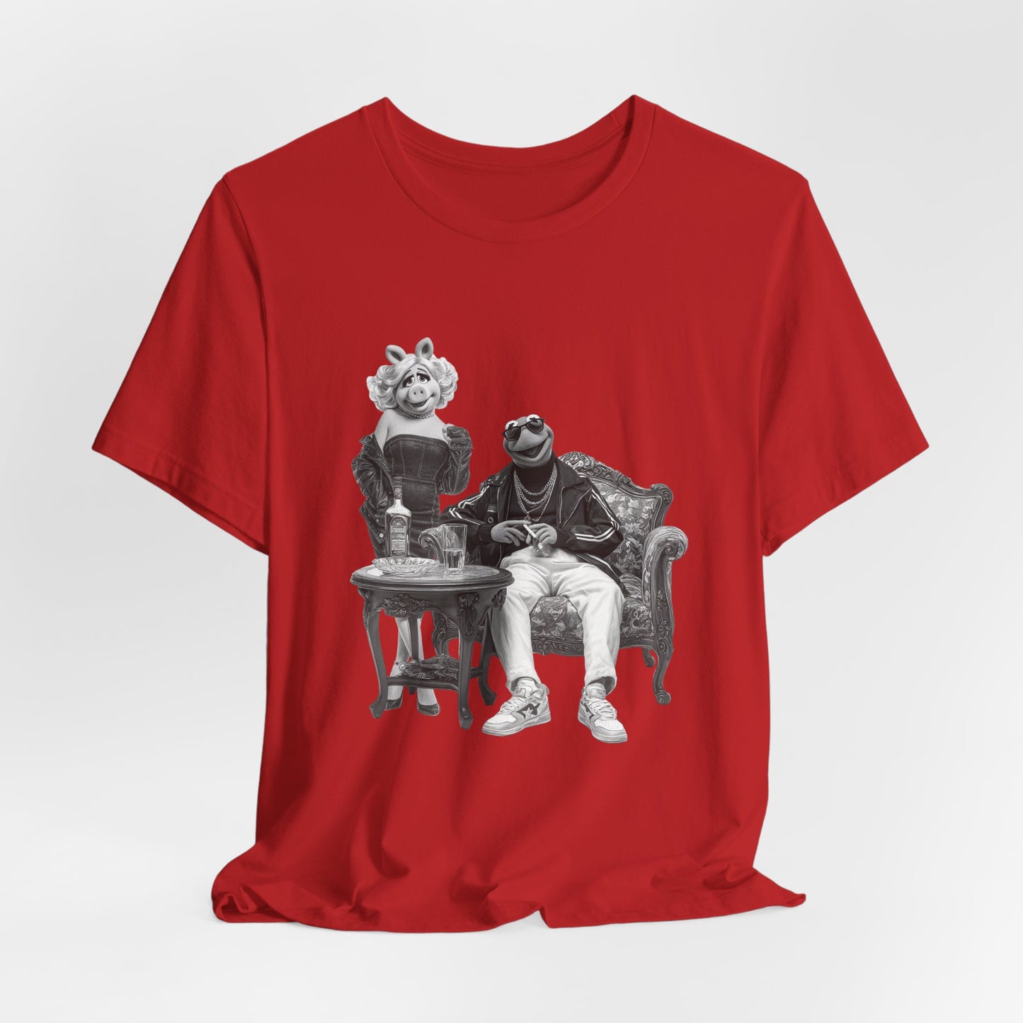 Vintage Kermit and Miss Piggy Muppet Couple  Graphic Tee