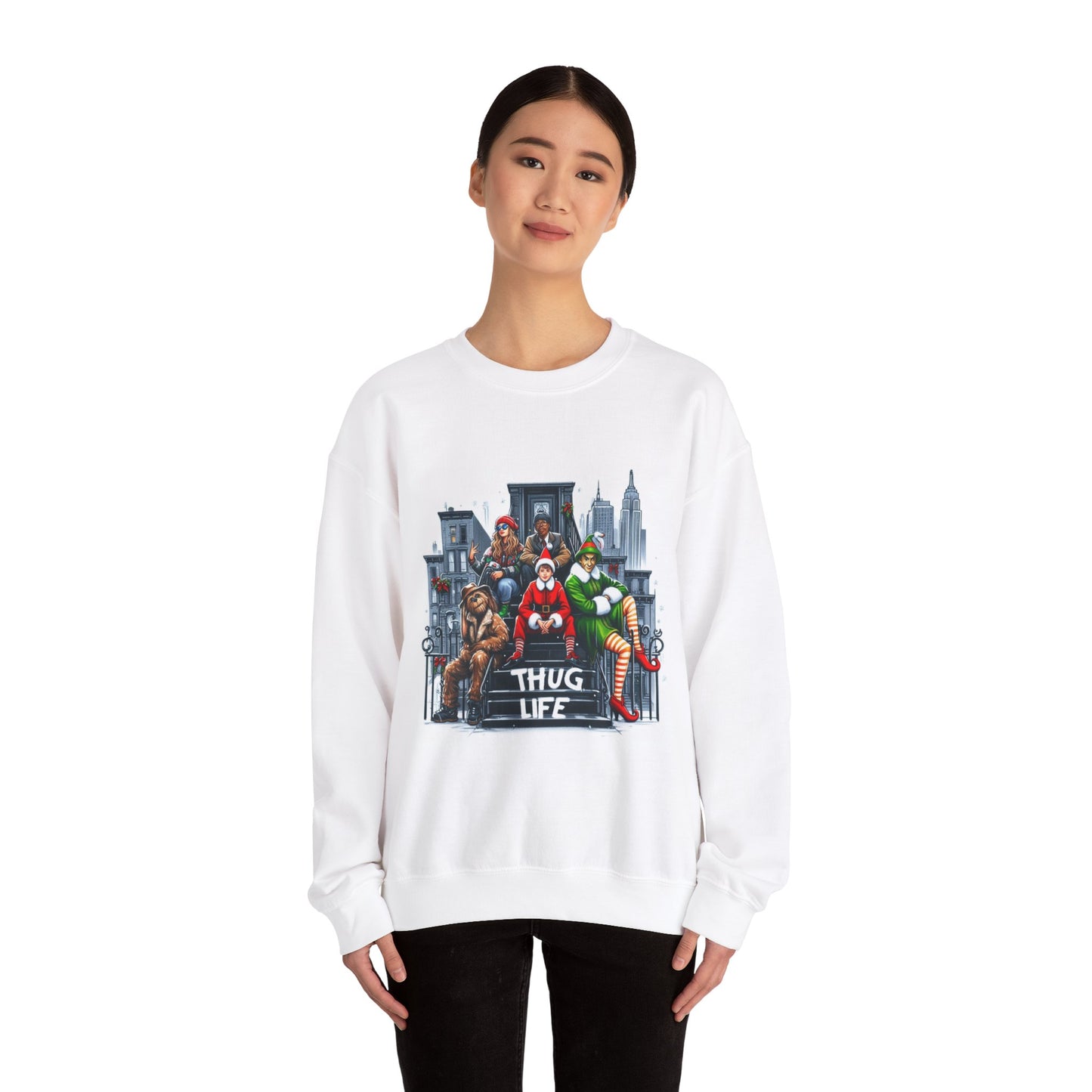 Thug Life Christmas Sweatshirt Unisex Crewneck