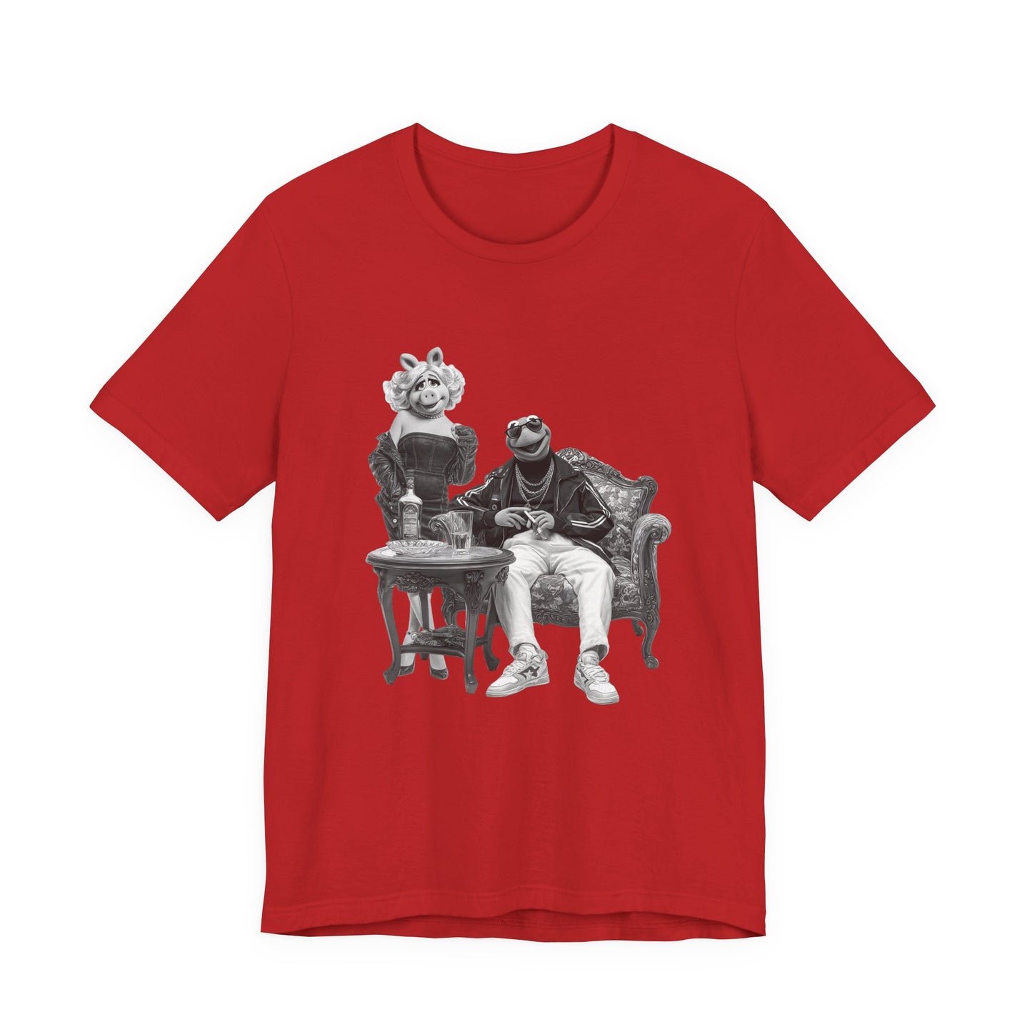 Vintage Kermit and Miss Piggy Muppet Couple  Graphic Tee
