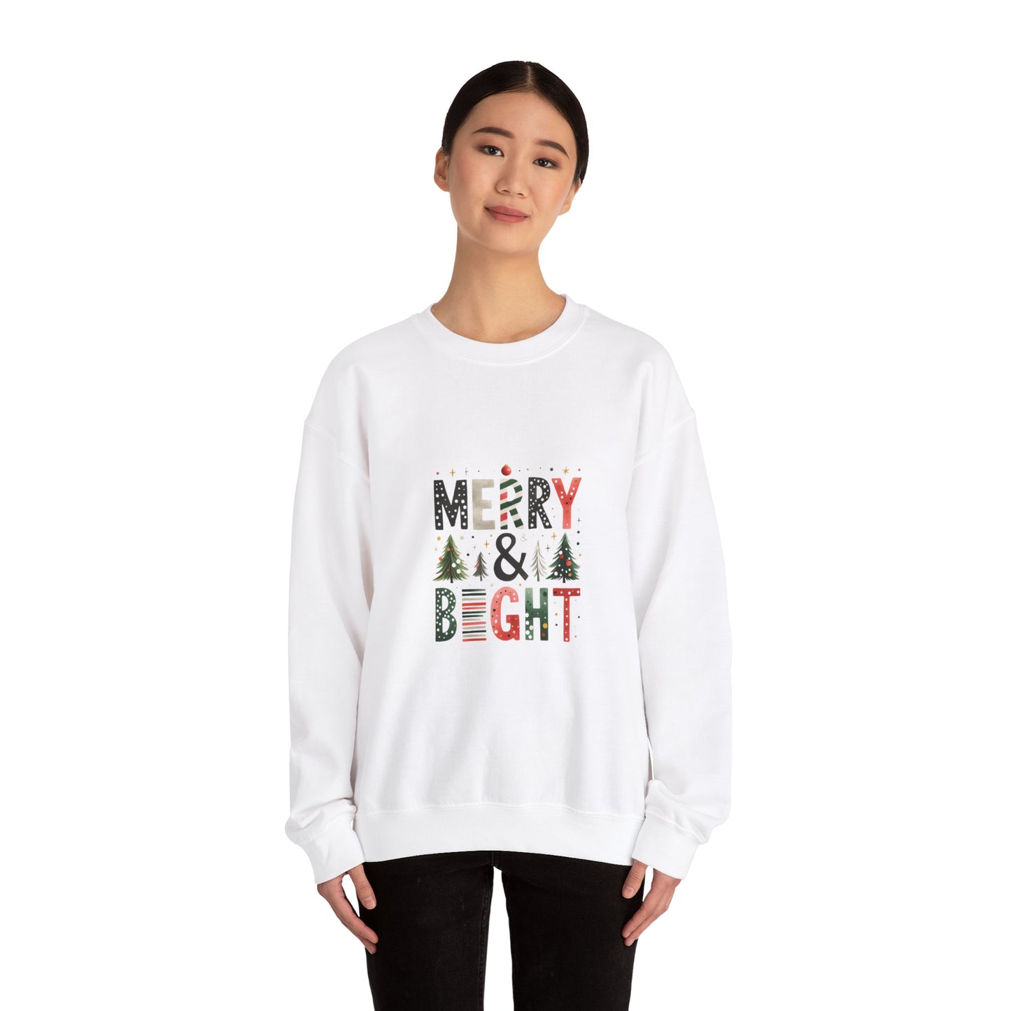 Merry and Bright Sweatshirt Unisex Crewneck